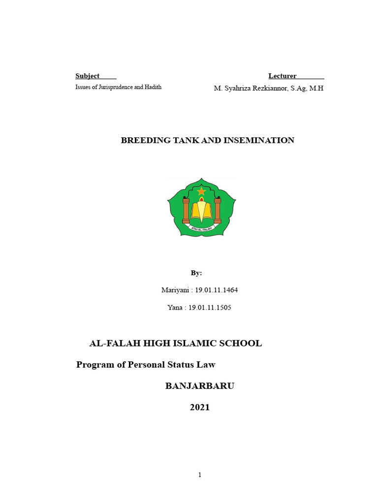 Islamic Perspectives on IVF and Insemination | PDF | In Vitro ...