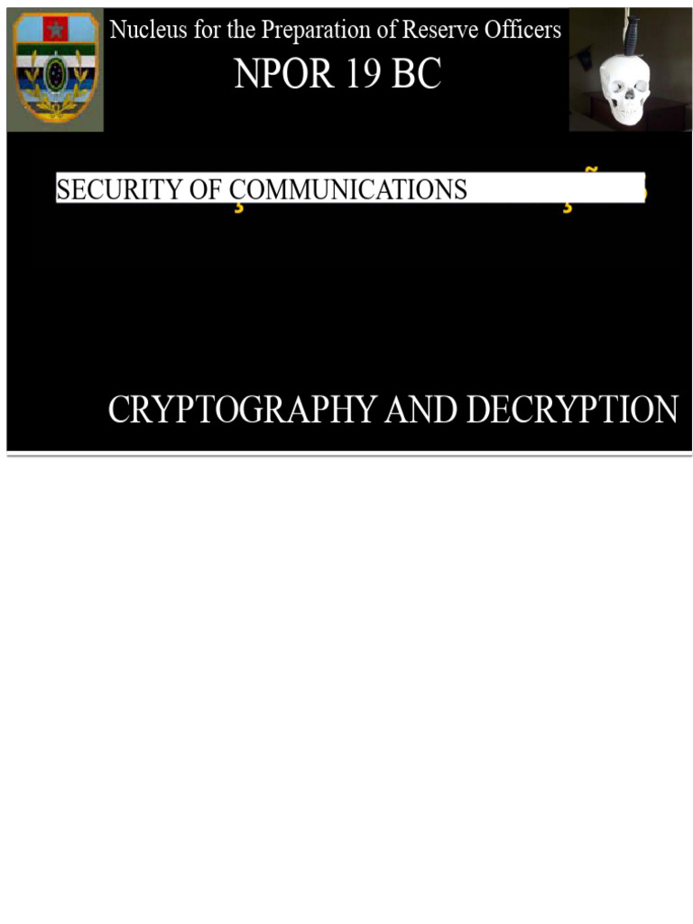 Cryptography and Decryption Guide | PDF | Encryption | Cryptography
