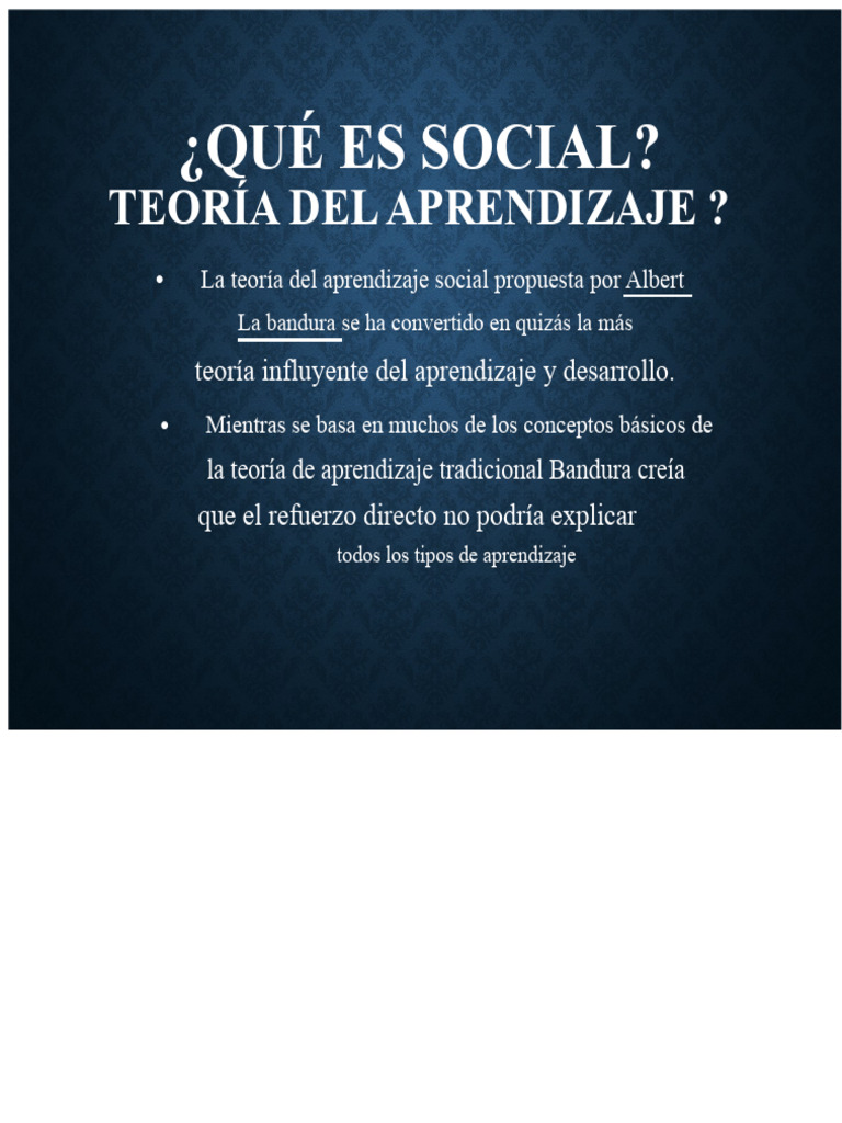 Teoría del Aprendizaje Social y Ecológico | PDF | Aprendizaje | Teoría ...