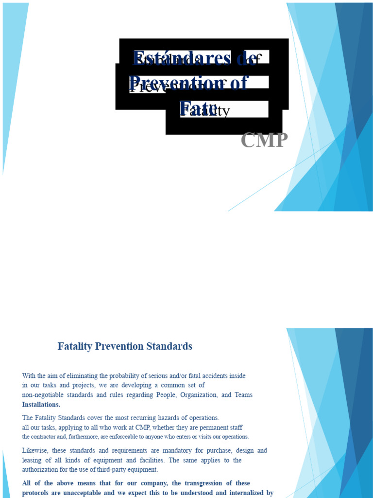 Fatality Prevention Standards Overview | PDF