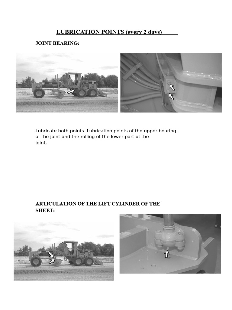 Essential Lubrication Points Guide | PDF