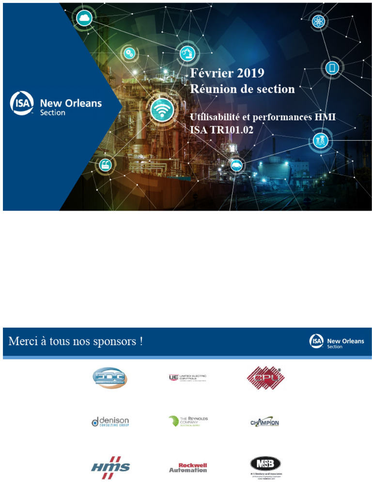 Normes et Usabilité des HMI ISA 101 | PDF | Interaction humain ...