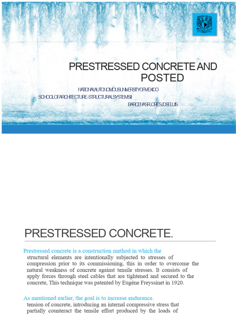 Prestressed and Post-Tensioned Concrete | PDF | Prestressed Concrete ...