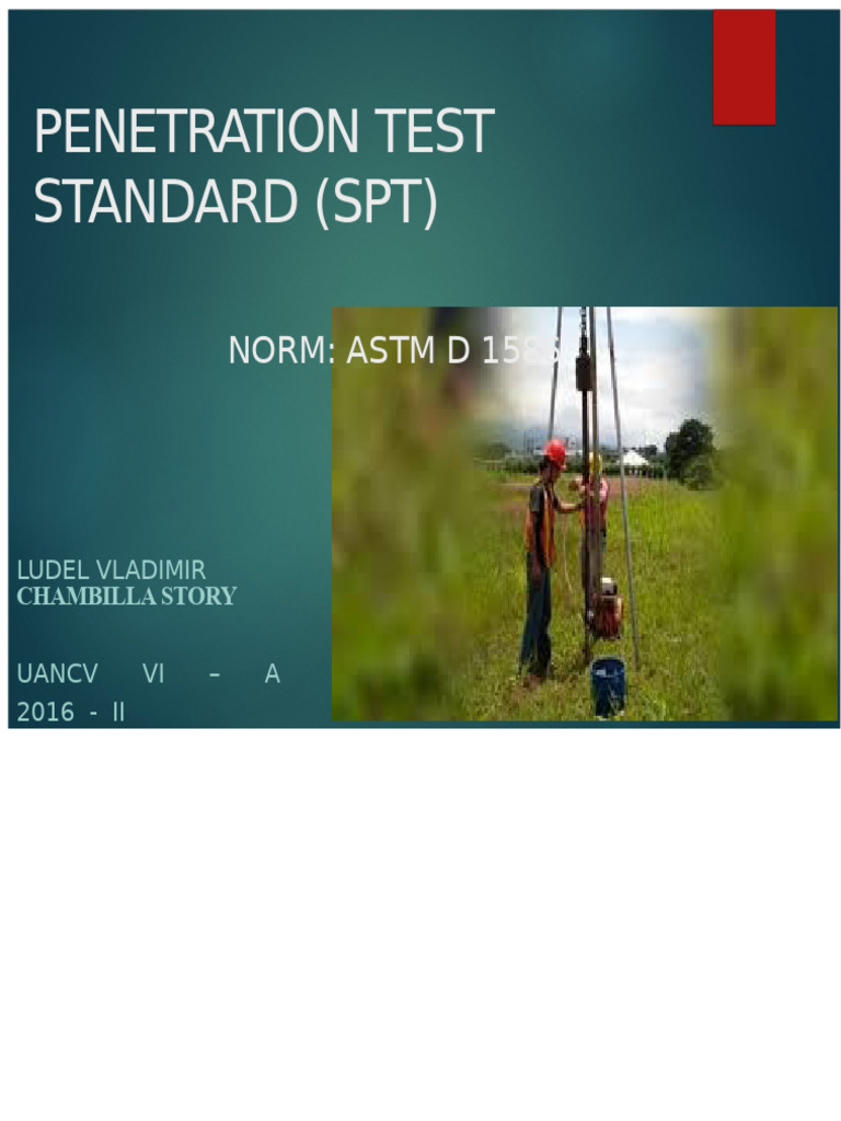 Standard Penetration Test (SPT) Guide | PDF