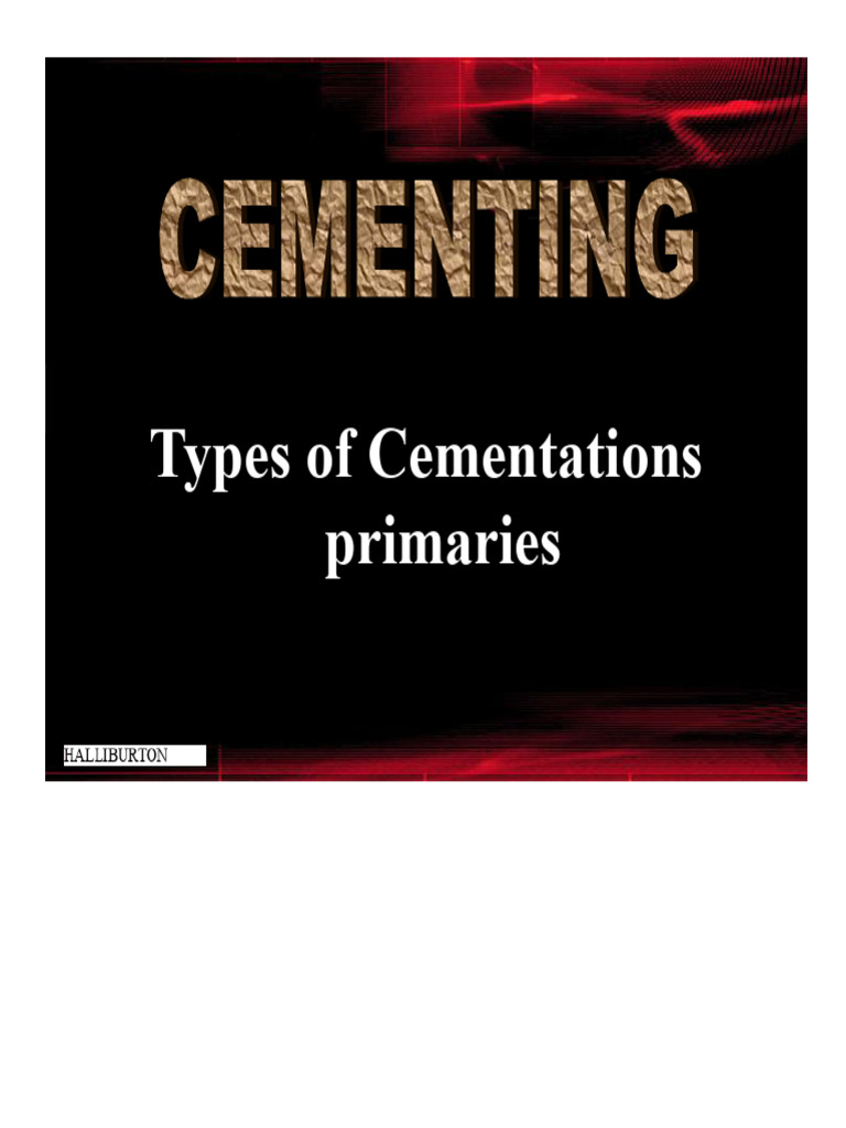 Cementation Techniques in Well Construction | PDF | Casing (Borehole ...