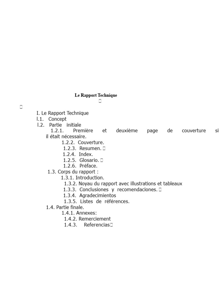 Guide Complet du Rapport Technique | PDF