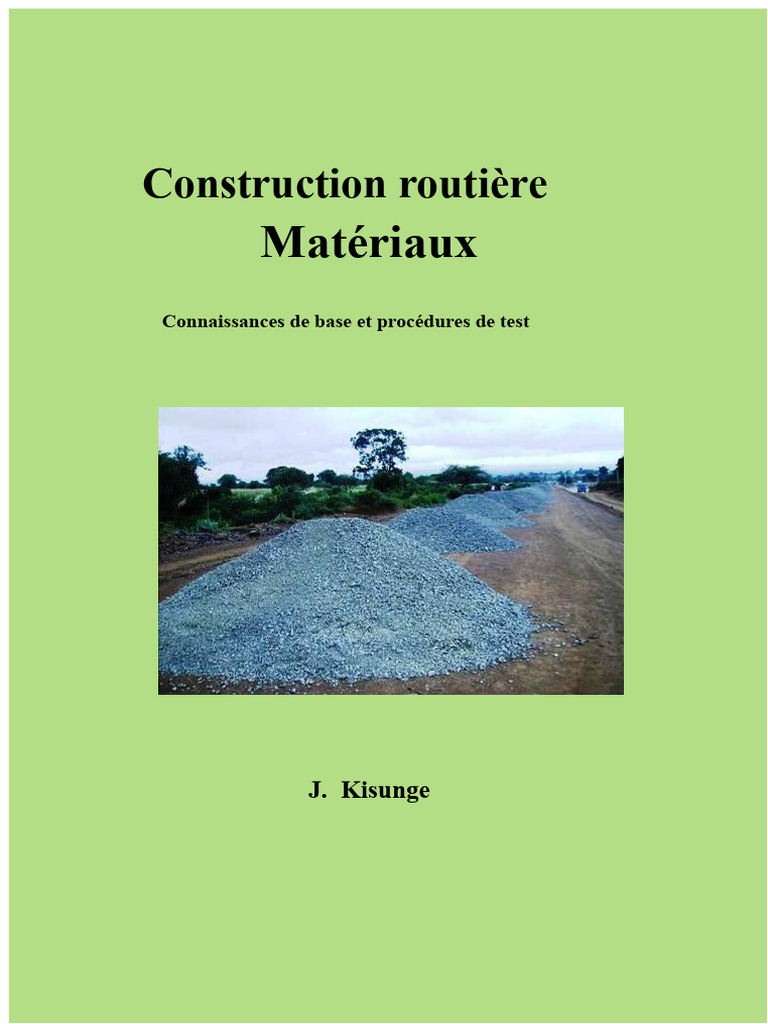 Guide sur les matériaux de construction routière | PDF | Béton | Matériaux