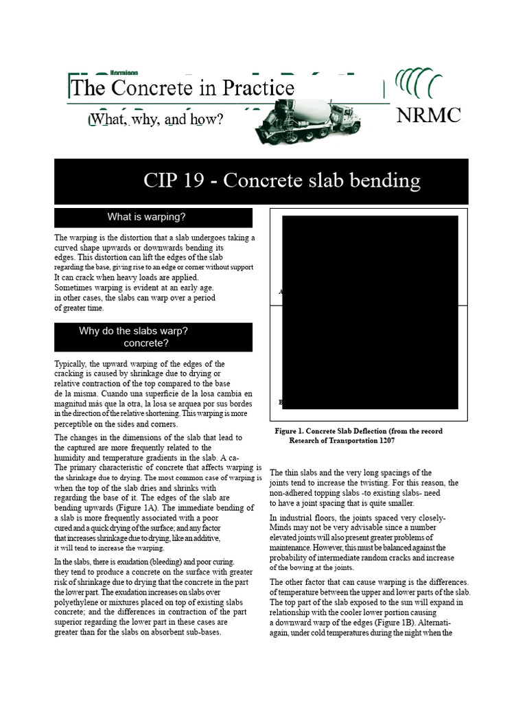 Concrete Slab Warping Causes & Solutions | PDF | Concrete | Cement