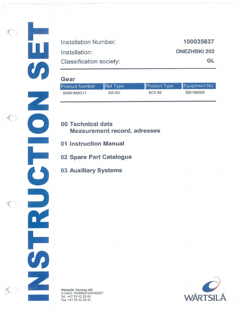 05 Main Red Gear Instruction Set | PDF