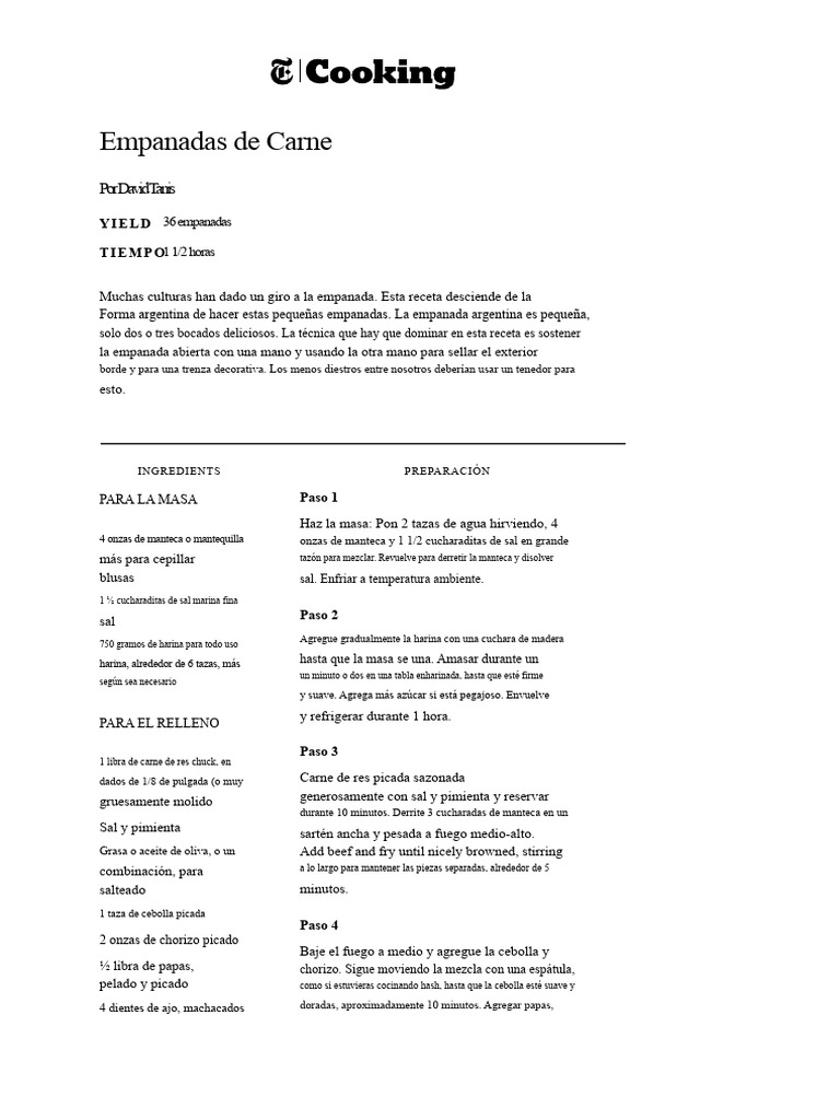 1014844-Empanadas de Carne | PDF | Manteca de cerdo | Carne