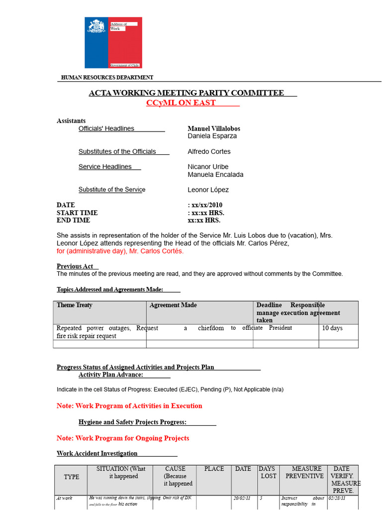Minutes of the Joint Committee Meeting | PDF