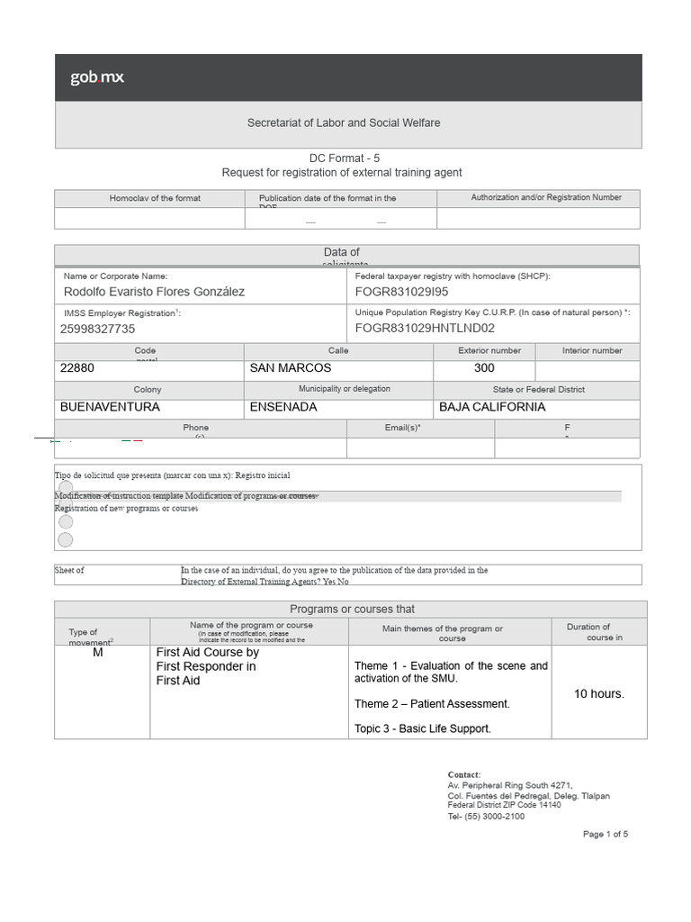 DC-5 EDITABLE (3 pages) | PDF