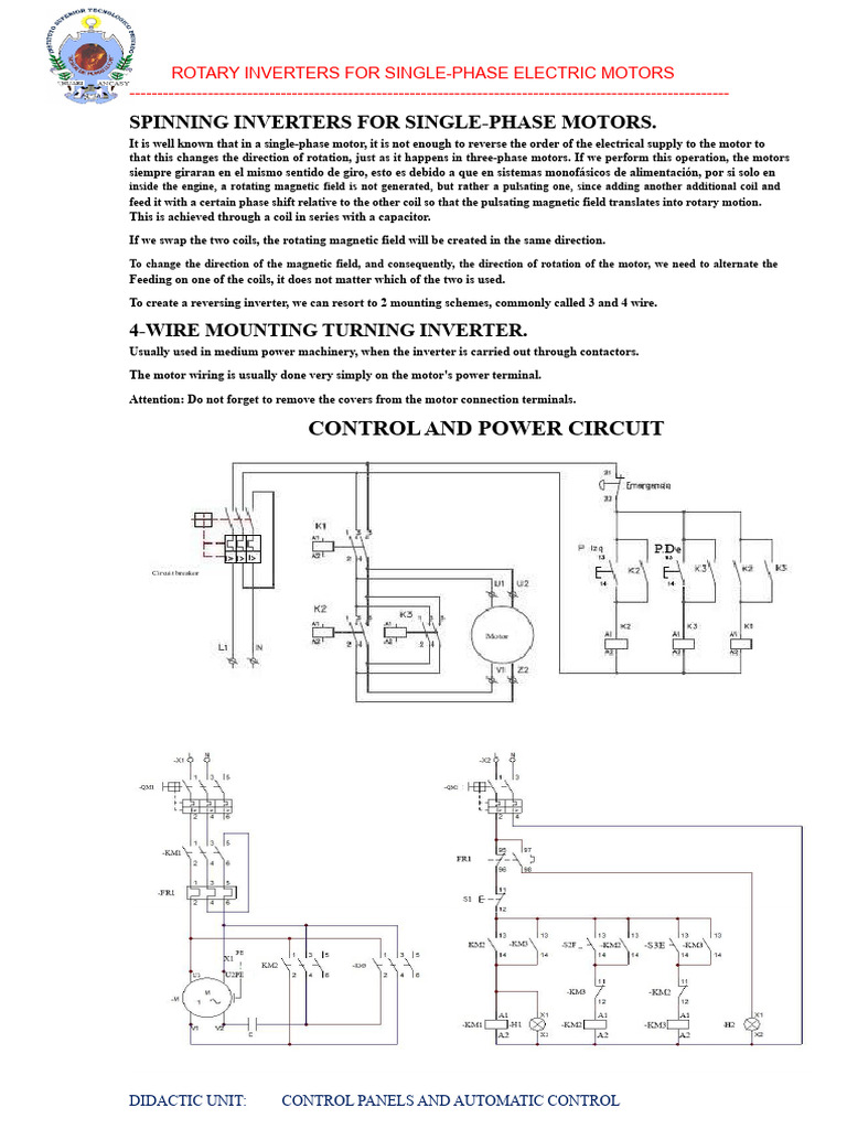 Rotary Inverters for Single-Phase Motors | PDF | Power Inverter ...
