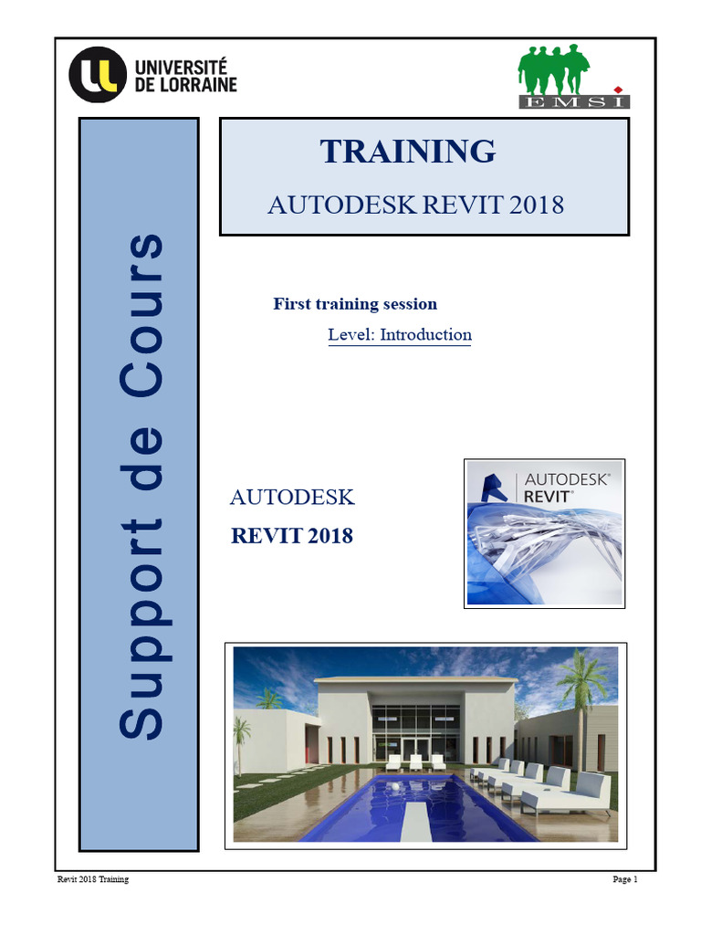 Intro to Autodesk Revit 2018 Training | PDF | Wall | Beam (Structure)