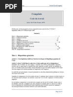 Code du Travail en RDC 2024 | PDF | Loi | Business