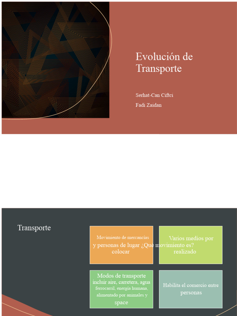 Evolución del Transporte a lo Largo de la Historia | PDF | Motores | Coche
