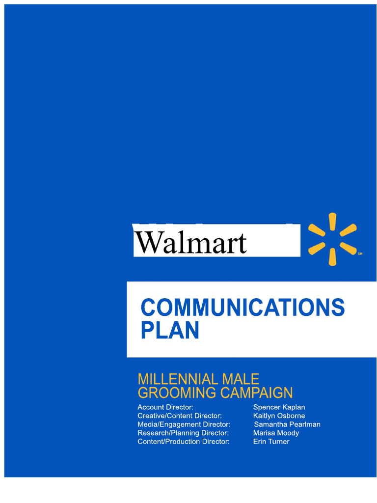 Plan Komunikacji Walmart | PDF