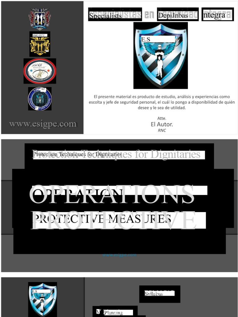 Dignitary Protection Techniques Guide | PDF