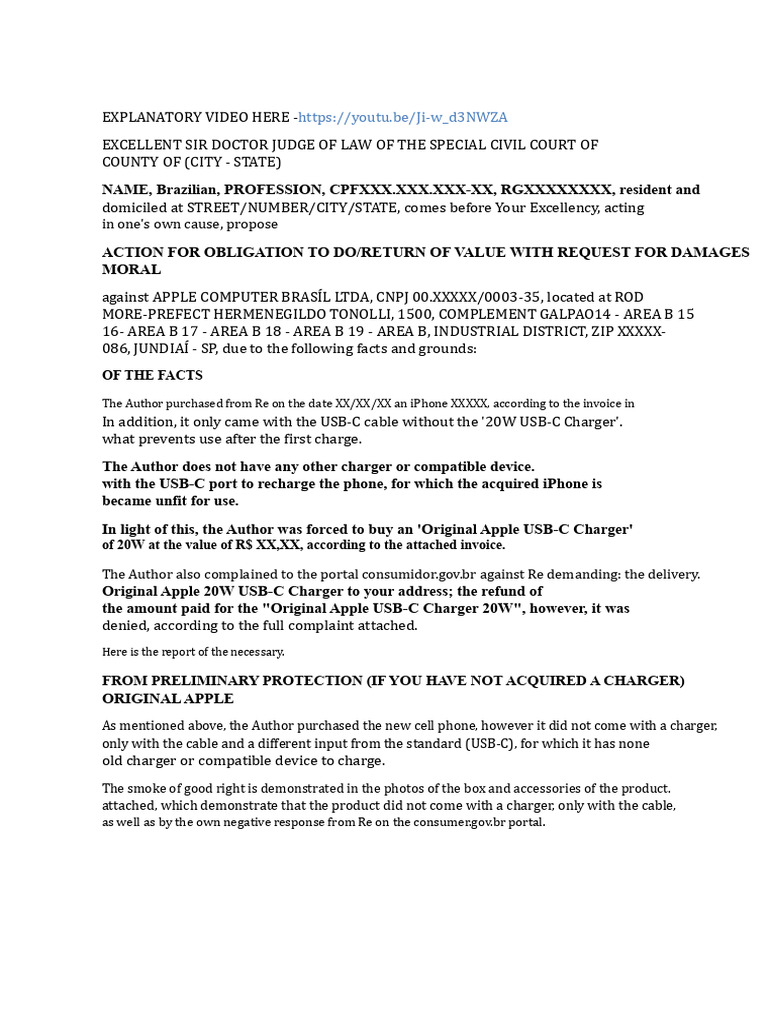 Initial Model Iphone Without Charger Apple Yourrights | PDF | Apple Inc ...