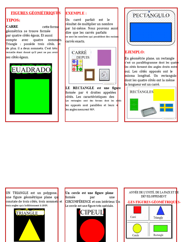 Figures géométriques : définitions clés | PDF | Triangle | Polygone