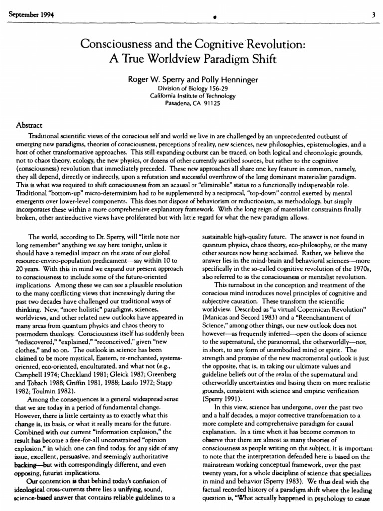 Cognitive Revolution | PDF | Emergence | Causality
