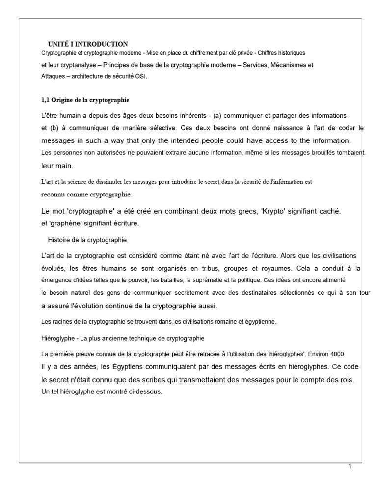 Introduction à la Cryptographie Moderne | PDF | Cryptographie | Cryptage