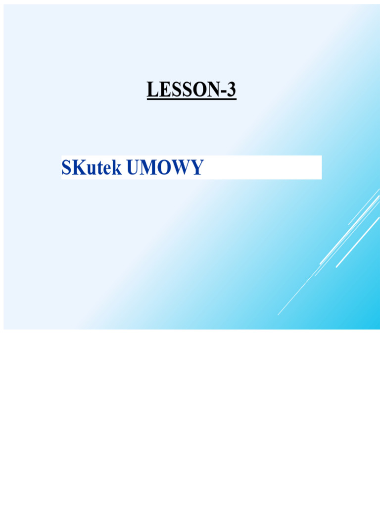 Lekcja 3 | PDF