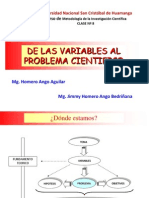 C8 DE LAS VARIABLES AL PROBLEMA CIENTÍFICO