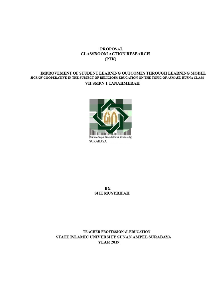 Research Proposal by Siti Musyrifah | PDF | Learning | Cognition