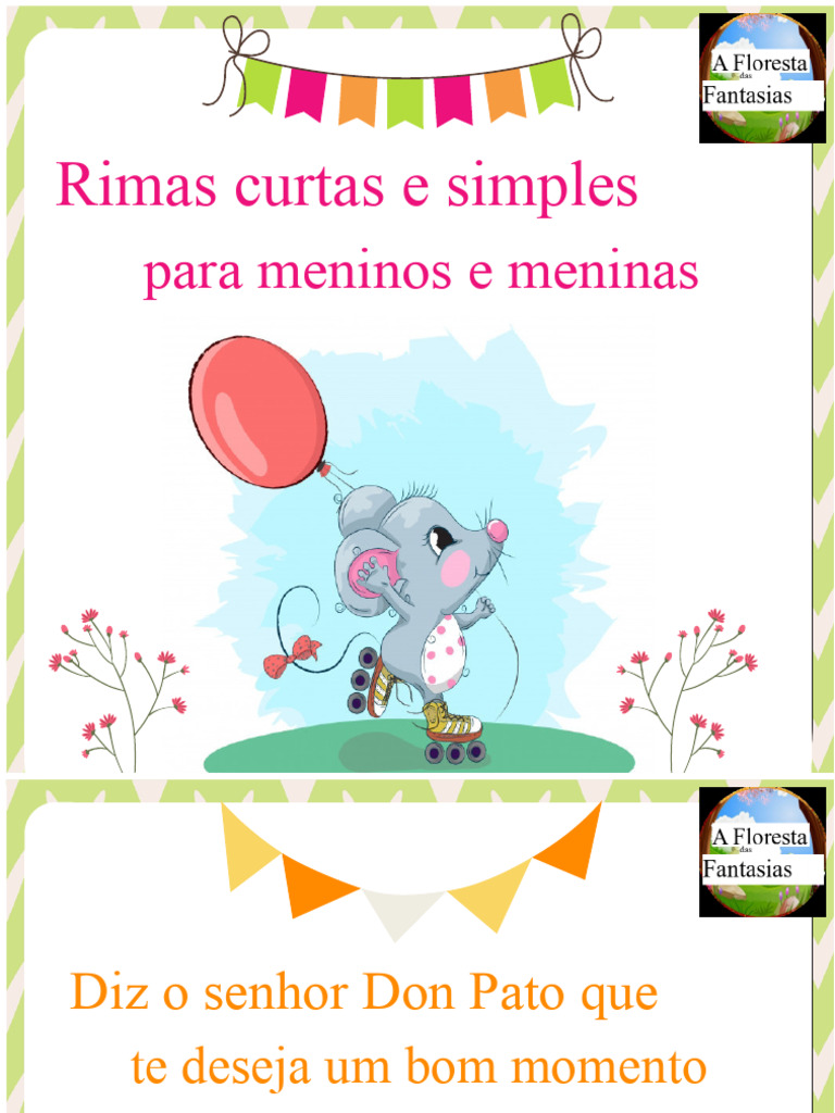 Rimas para Crianças PDF | PDF