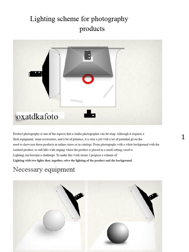 Effective Lighting for Product Photography | PDF | Shadow | Camera
