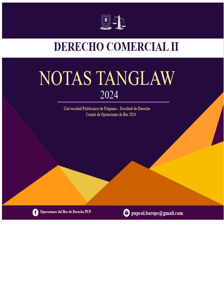 Notas de Derecho Comercial II 2024 | PDF | Póliza de seguros | Derechos ...