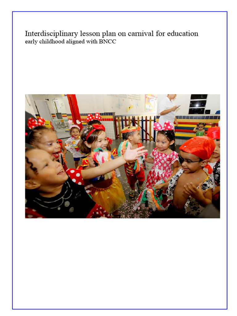 Carnival Lesson Plan for Early Childhood | PDF | Sound | Dances