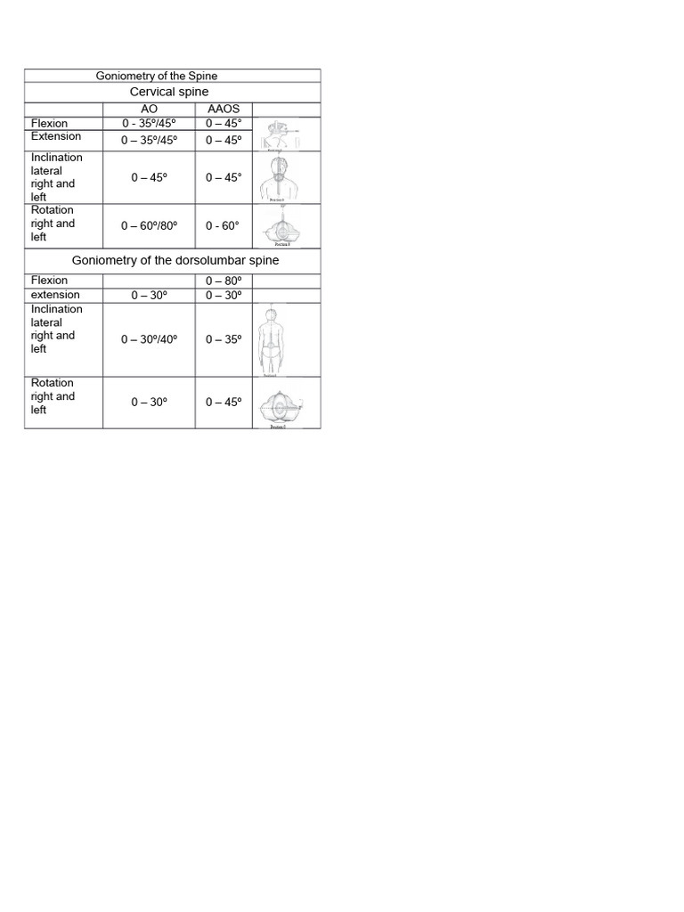 GONIOMETRY.docx | PDF | Anatomical Terms Of Motion | Musculoskeletal System