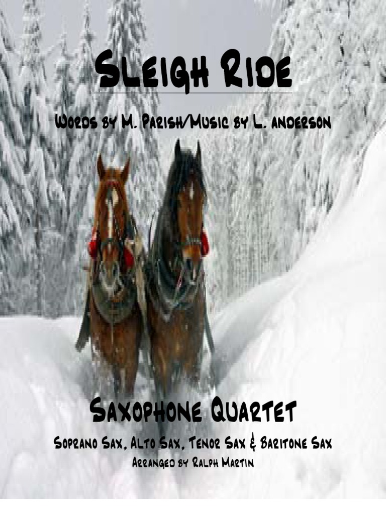 Sleigh Ride - Complete | PDF | Saxophone | Bois (musique)