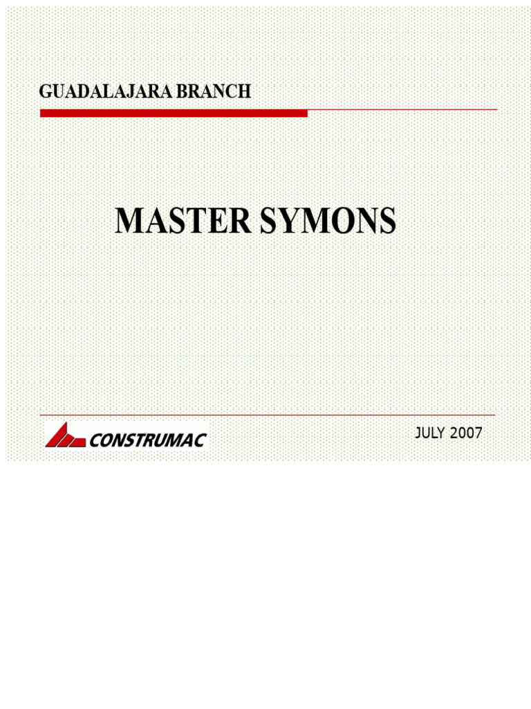 Symons 3 and 4 | PDF