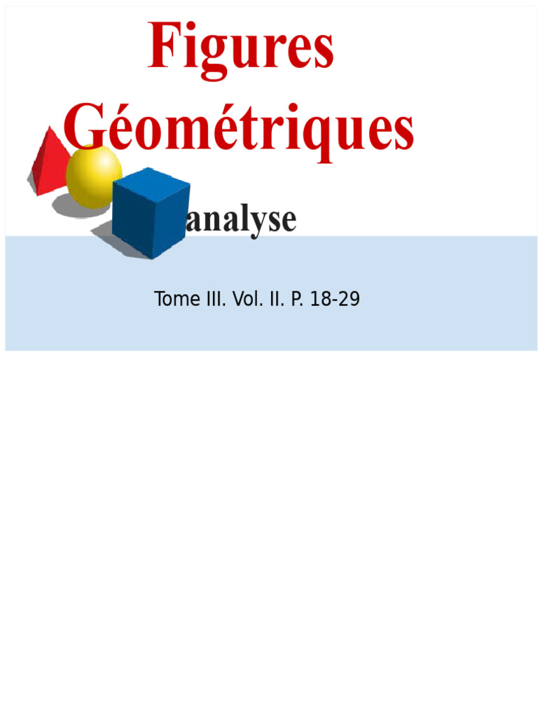 Analyse 3 - figures géométriques | PDF | Triangle | Rectangle
