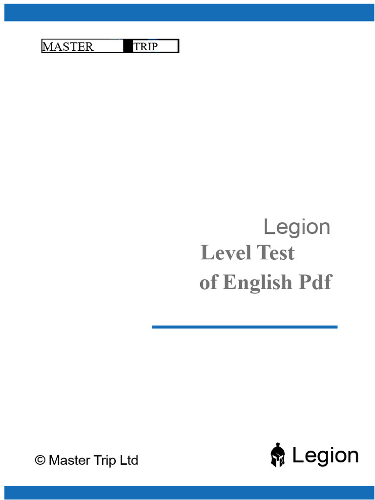 English Level Test PDF for Students | PDF | English Language | Linguistics