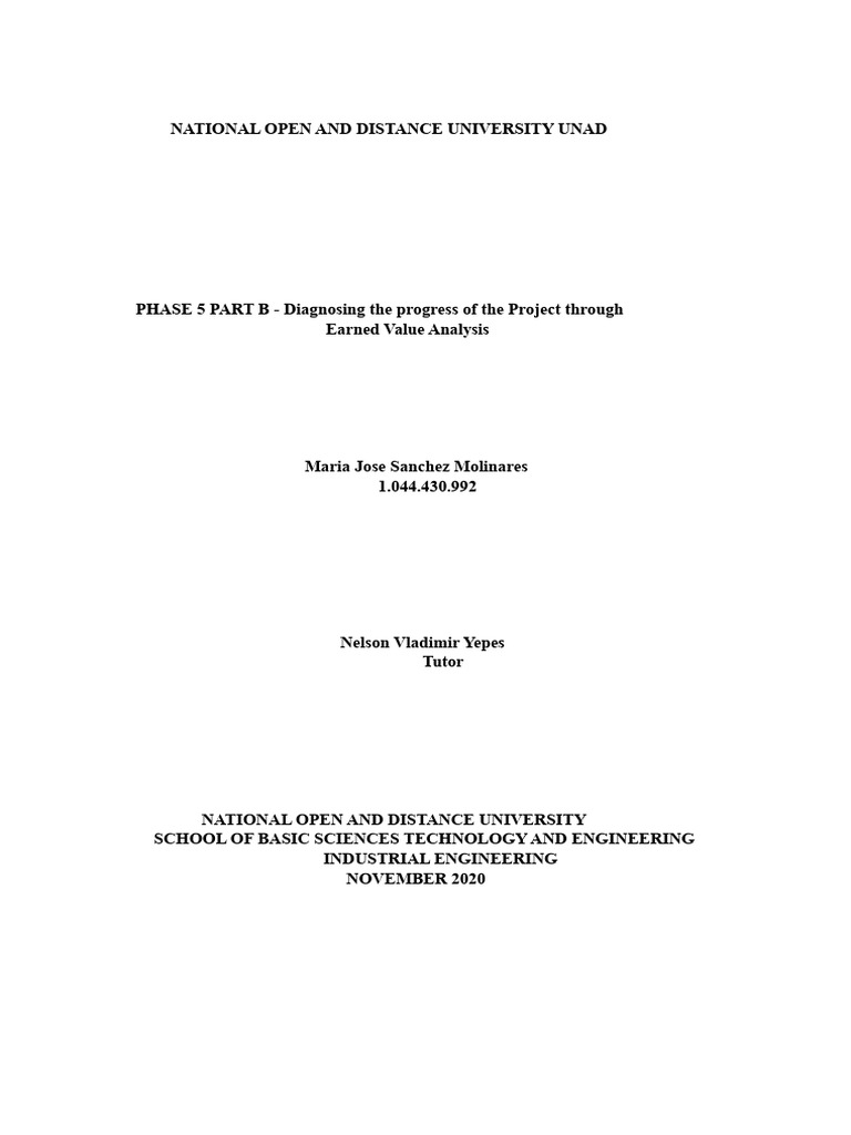 Earned Value Analysis in Project Control | PDF | Analysis