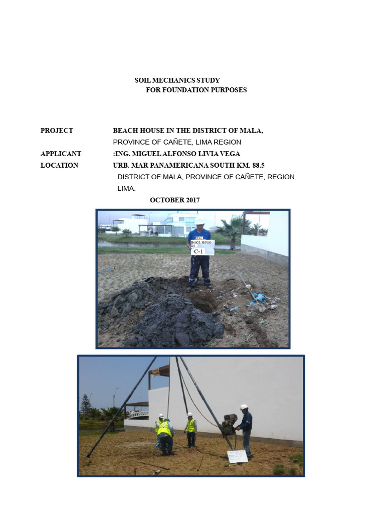 Soil Mechanics Report Bujama Ok | PDF | Earth Sciences | Natural Materials