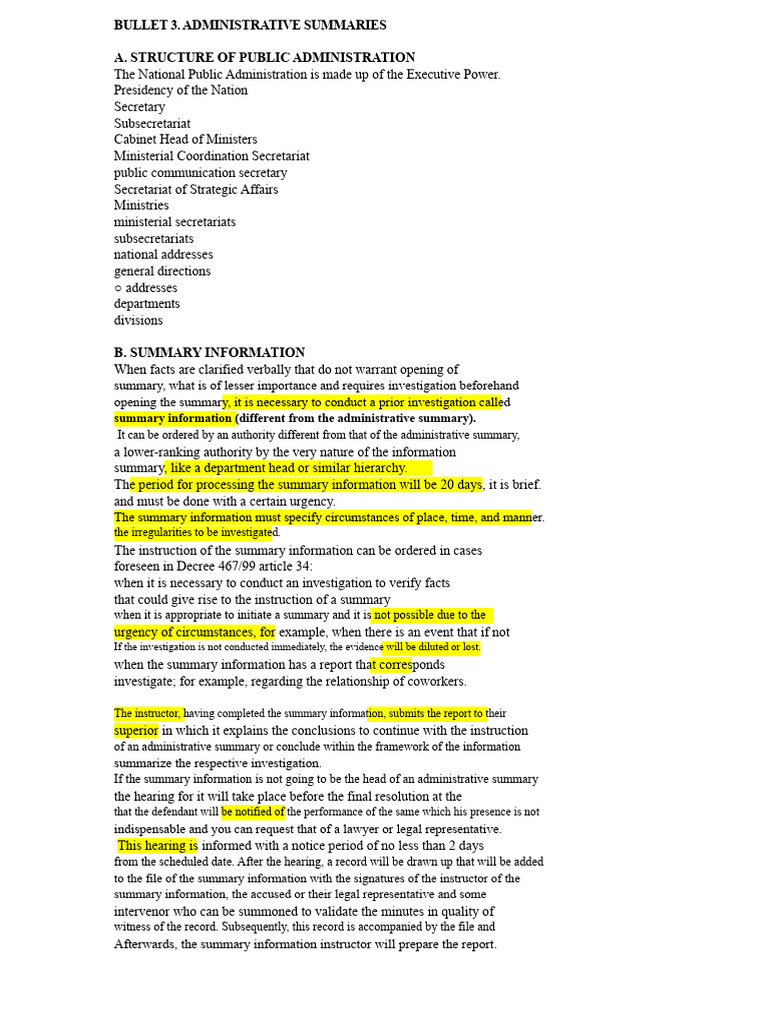 3 summary report and administrative summary | PDF | Perjury ...
