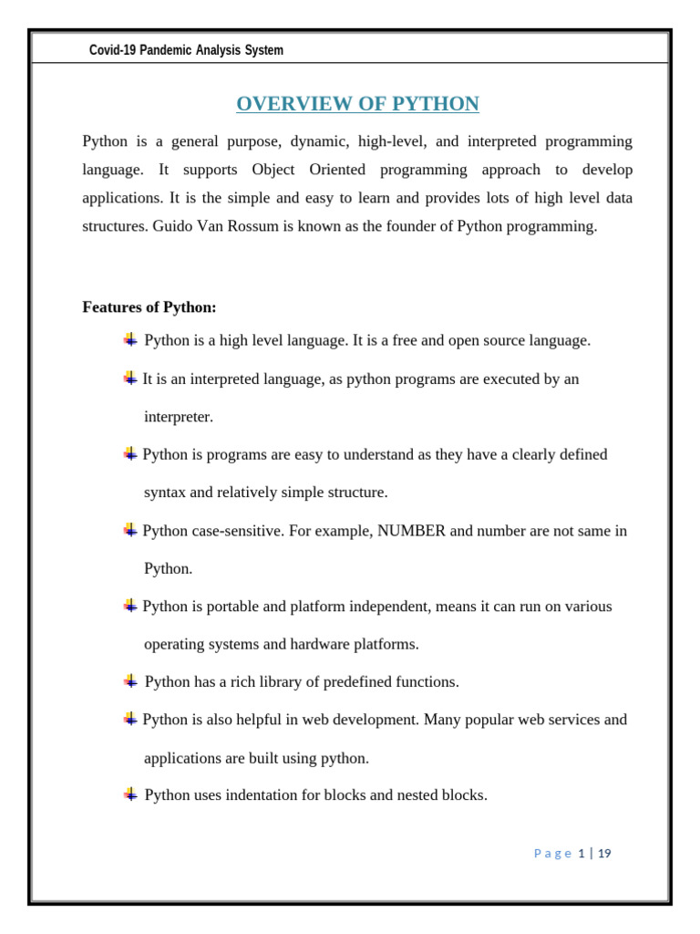Project Report Covid 19 Analysis | PDF | Python (Programming Language ...