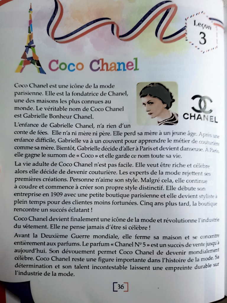 Coco Chanel : Icône de la Mode Parisienne | PDF | Question | Sémantique