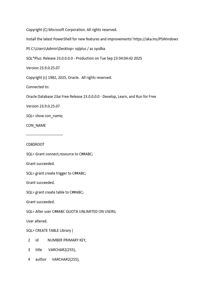 Practical 7 Trigger | PDF | Software | Computing