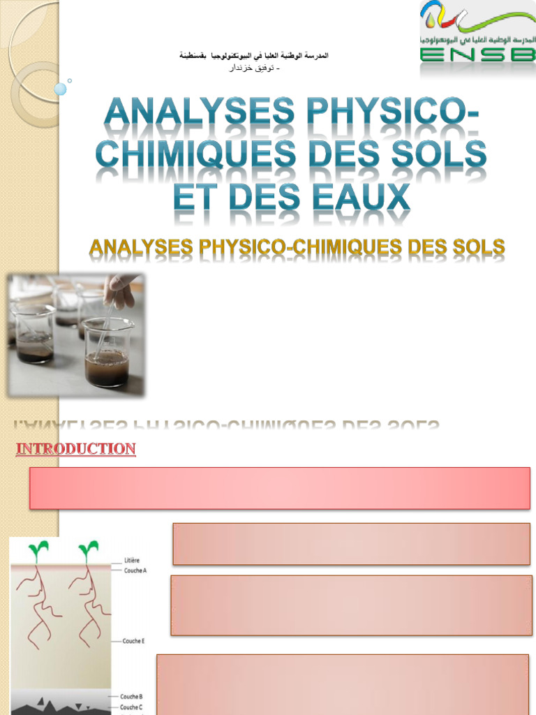 Analyse des sols : caractéristiques et applications | PDF | Sol ...