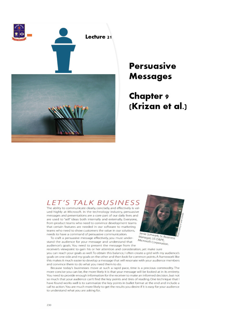 Crafting Effective Persuasive Messages | PDF | Social Psychology ...