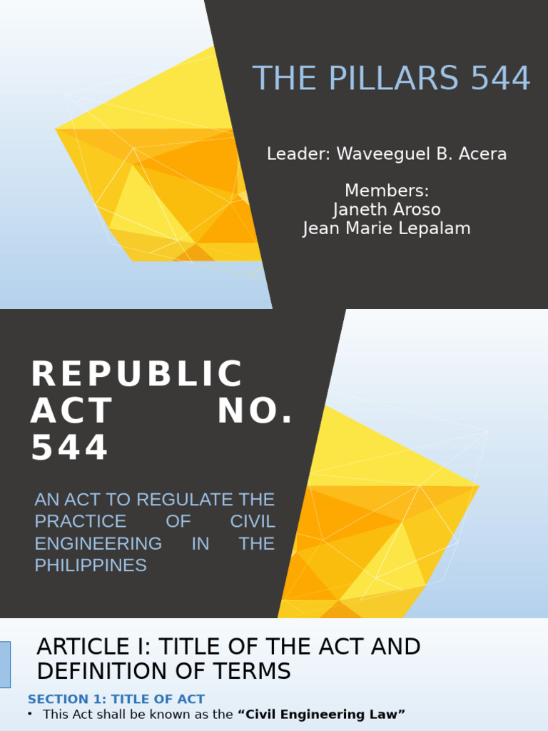 Civil Engineering Law in the Philippines | PDF | Civil Engineering ...