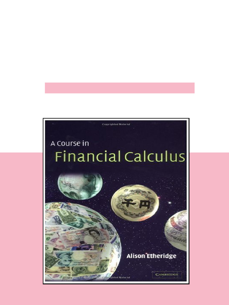 (Ebook) A Course in Financial Calculus by Alison Etheridge ISBN ...