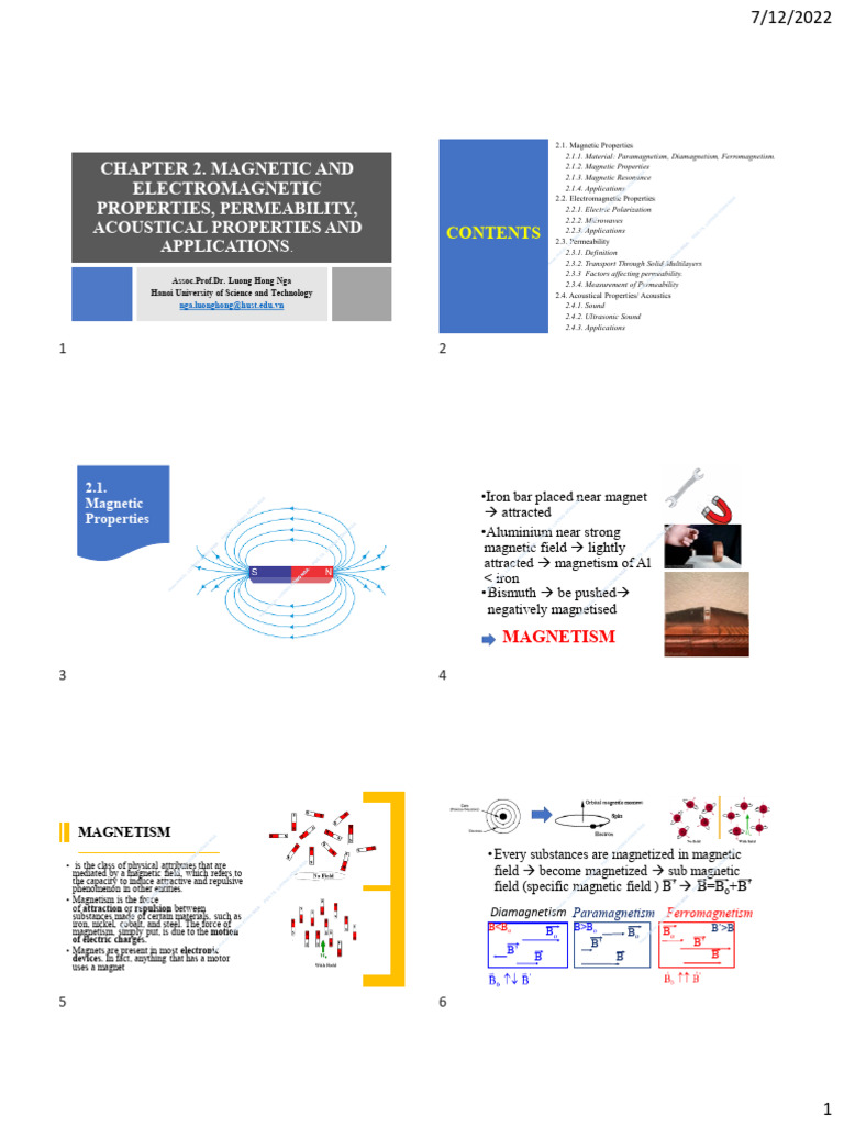 chapter: magnetic | PDF | Magnetism | Ferromagnetism