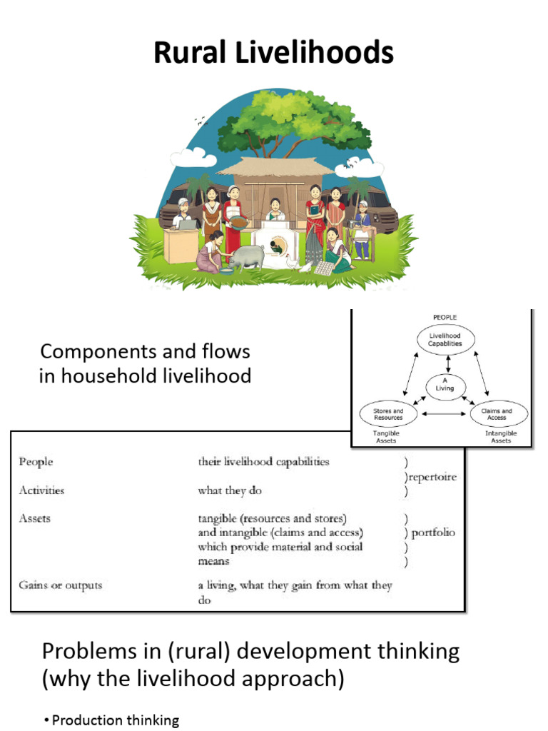Rural Livelihoods.pptx | PDF | Sustainability | Poverty